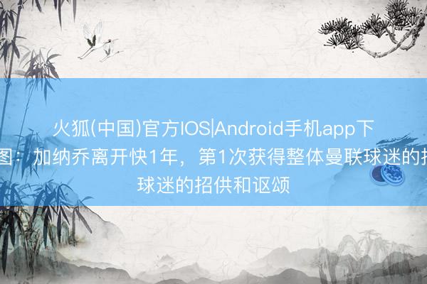 火狐(中国)官方IOS|Android手机app下载 当天趣图：加纳乔离开快1年，第1次获得整体曼联球迷的招供和讴颂