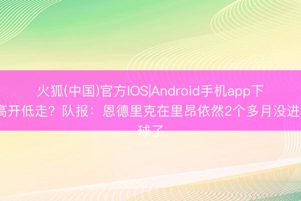 火狐(中国)官方IOS|Android手机app下载 高开低走？队报：恩德里克在里昂依然2个多月没进球了