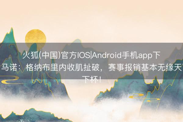 火狐(中国)官方IOS|Android手机app下载 罗马诺：格纳布里内收肌扯破，赛事报销基本无缘天下杯！