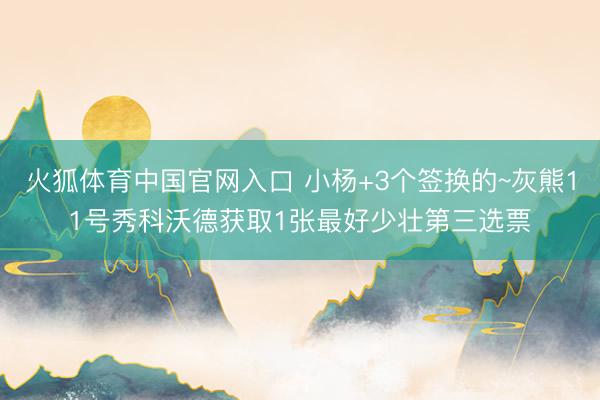火狐体育中国官网入口 小杨+3个签换的~灰熊11号秀科沃德获取1张最好少壮第三选票