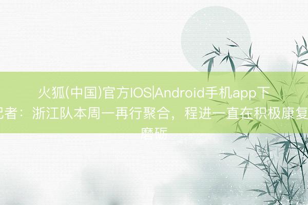 火狐(中国)官方IOS|Android手机app下载 记者：浙江队本周一再行聚合，程进一直在积极康复磨砺