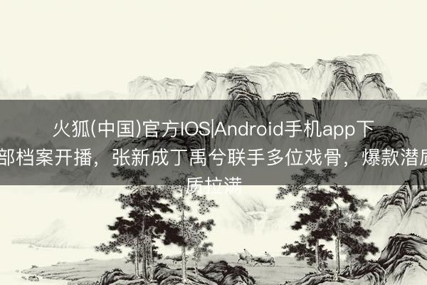 火狐(中国)官方IOS|Android手机app下载 南部档案开播，张新成丁禹兮联手多位戏骨，爆款潜质拉满